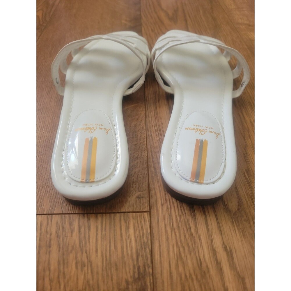 Sam Edelman Bay White Patten Leather Sandal 8.5 Summer Beach Wedding NWOB - Picture 4 of 7